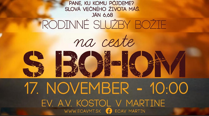 Rodinné služby Božie – NA CESTE S BOHOM